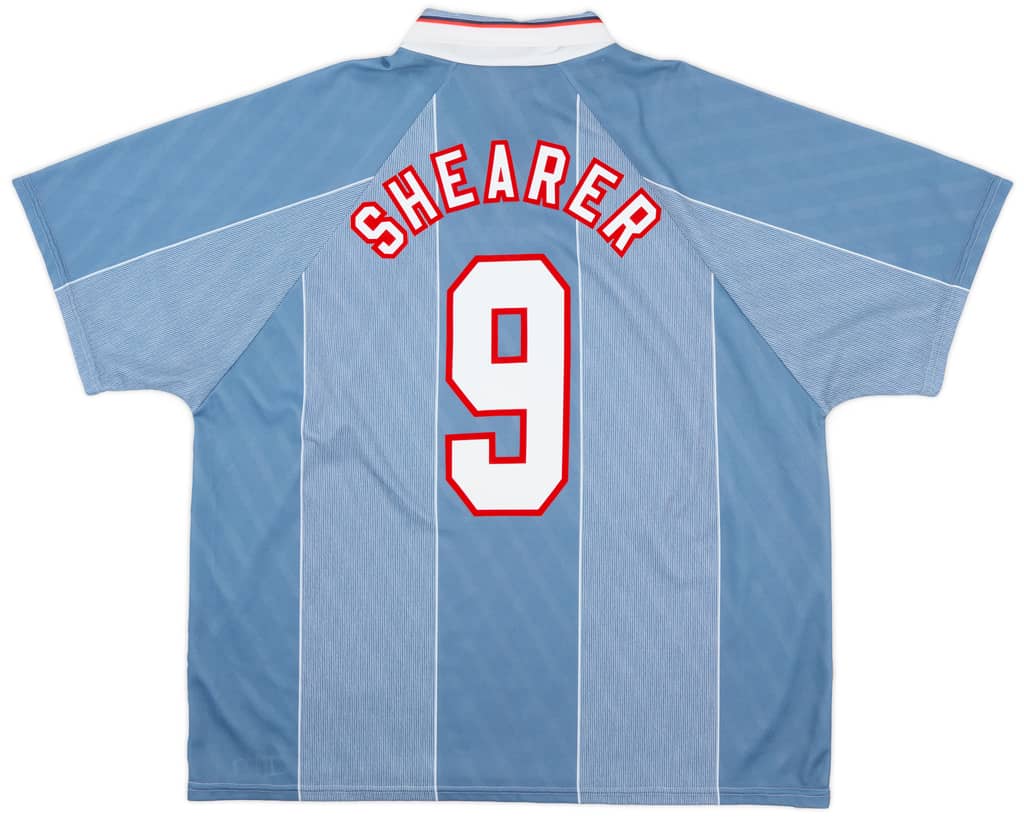1996-97 England Away Shirt Shearer #9 - 9/10 - (XXL)