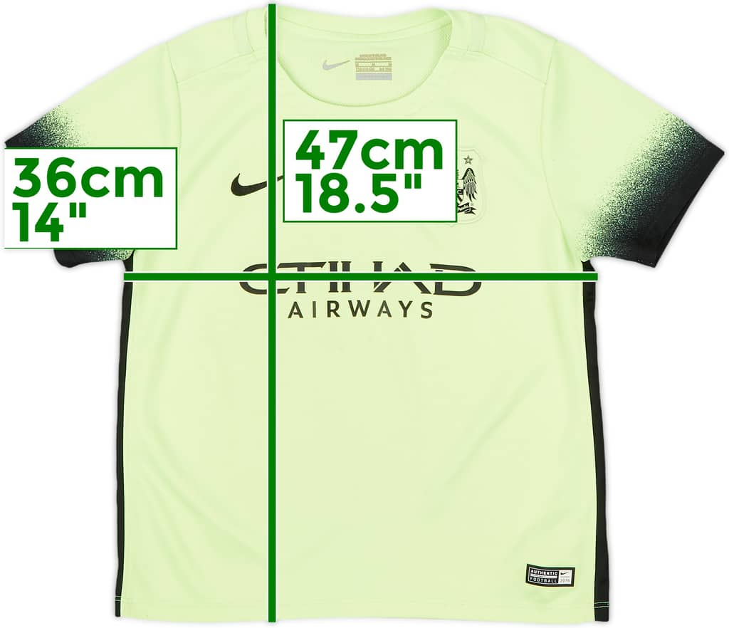 2015-16 Manchester City Third Shirt - 8/10 - (5-6 Years)