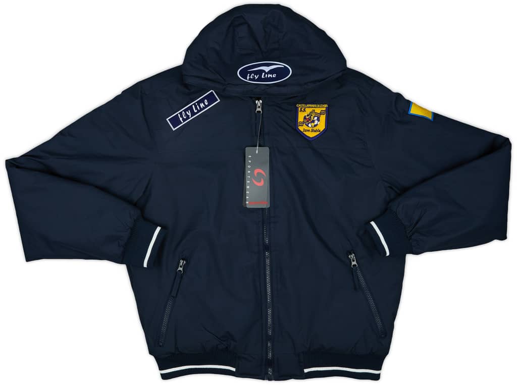 2000s Juve Stabia Fly Line Hooded Padded Jacket (S)