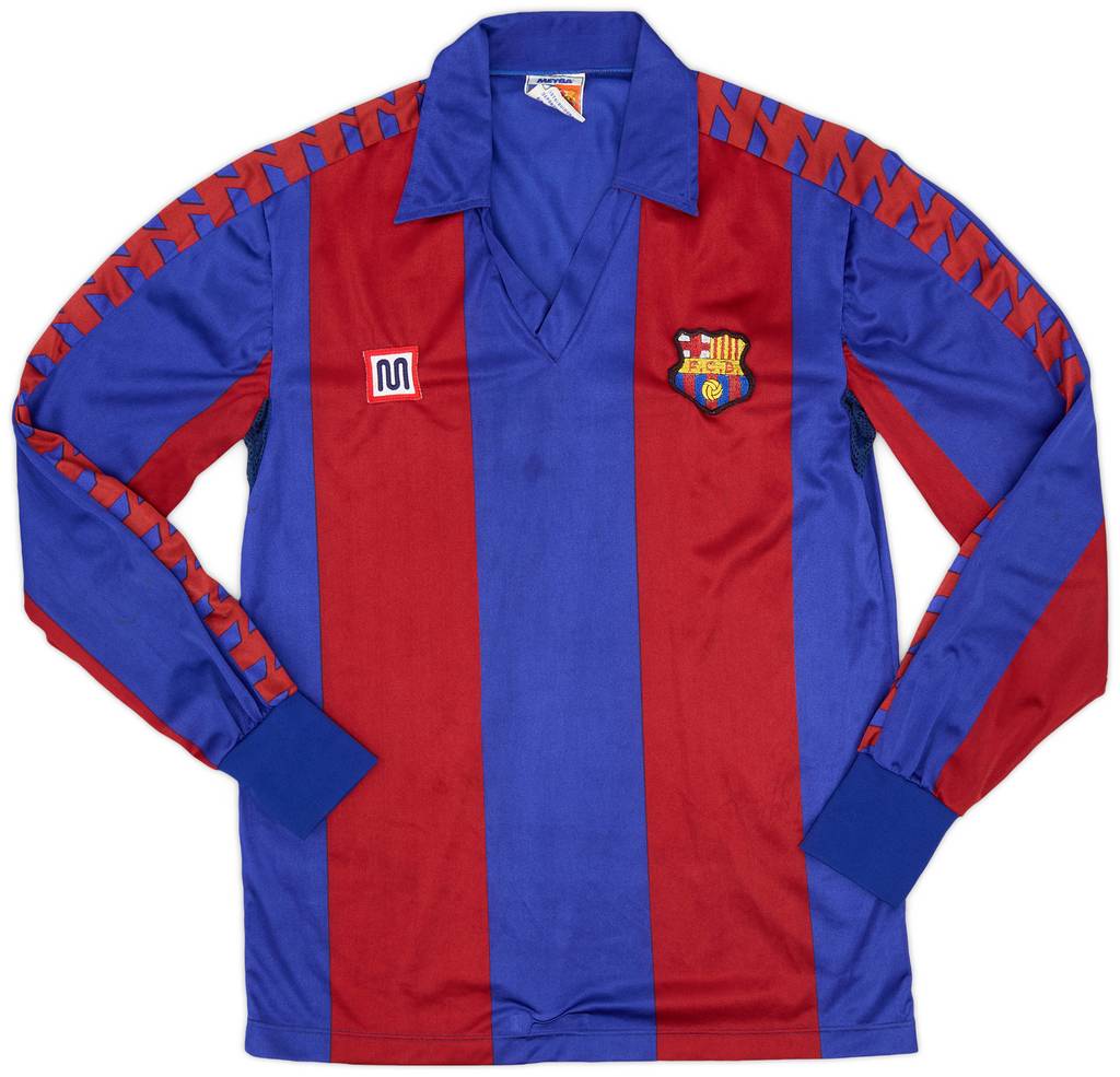 1984-89 Barcelona Home L/S Shirt - 8/10 - (S)