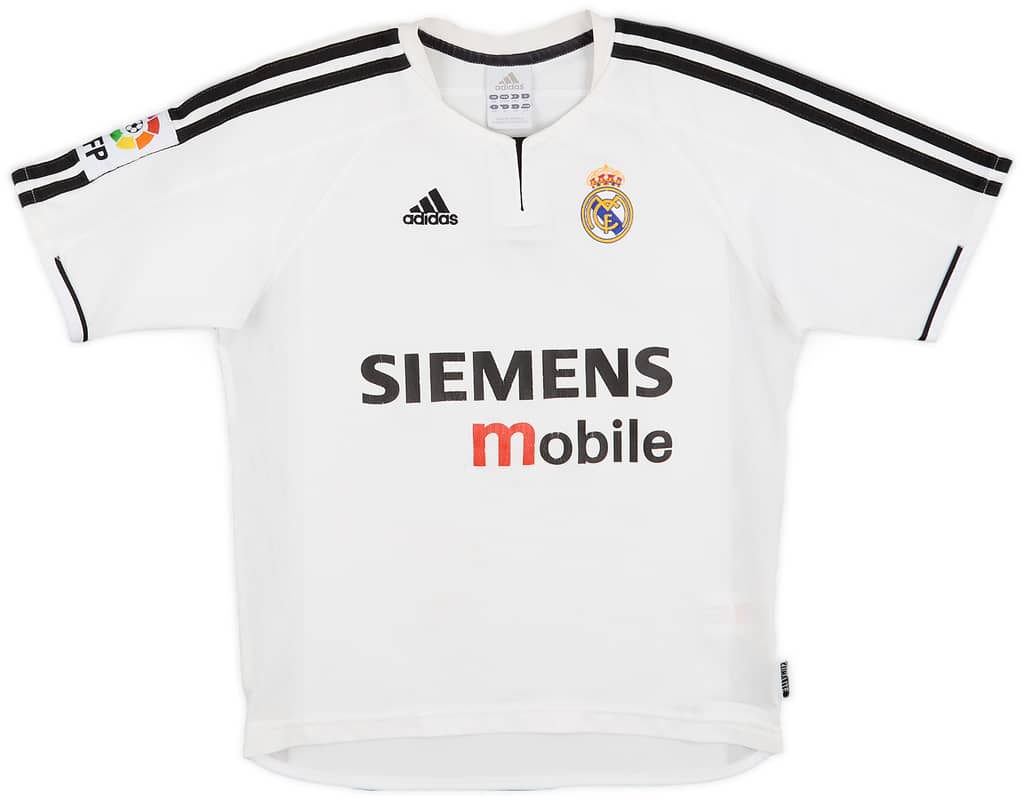 2003-04 Real Madrid Home Shirt - 6/10 - (M.Boys)