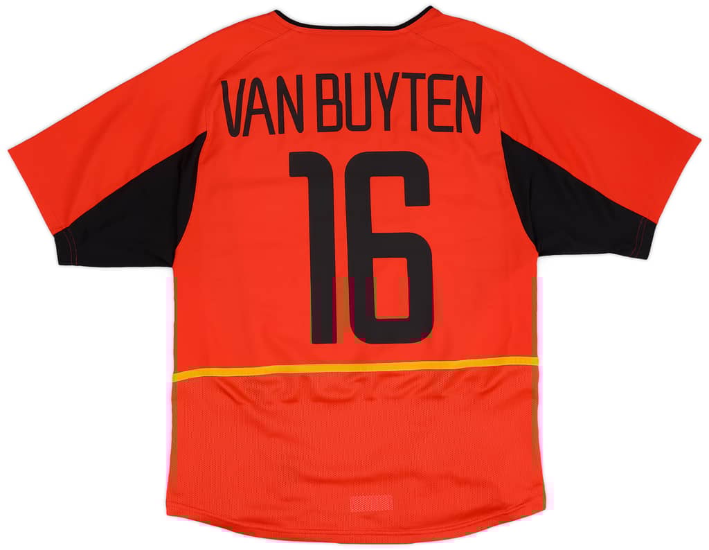 2002-04 Belgium Home Shirt Van Buyten #16 - 8/10 - (S)
