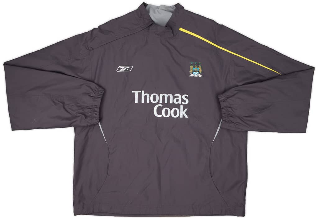 2004-06 Manchester City Reebok 1/4 Zip Drill Top - 6/10 - (XL)