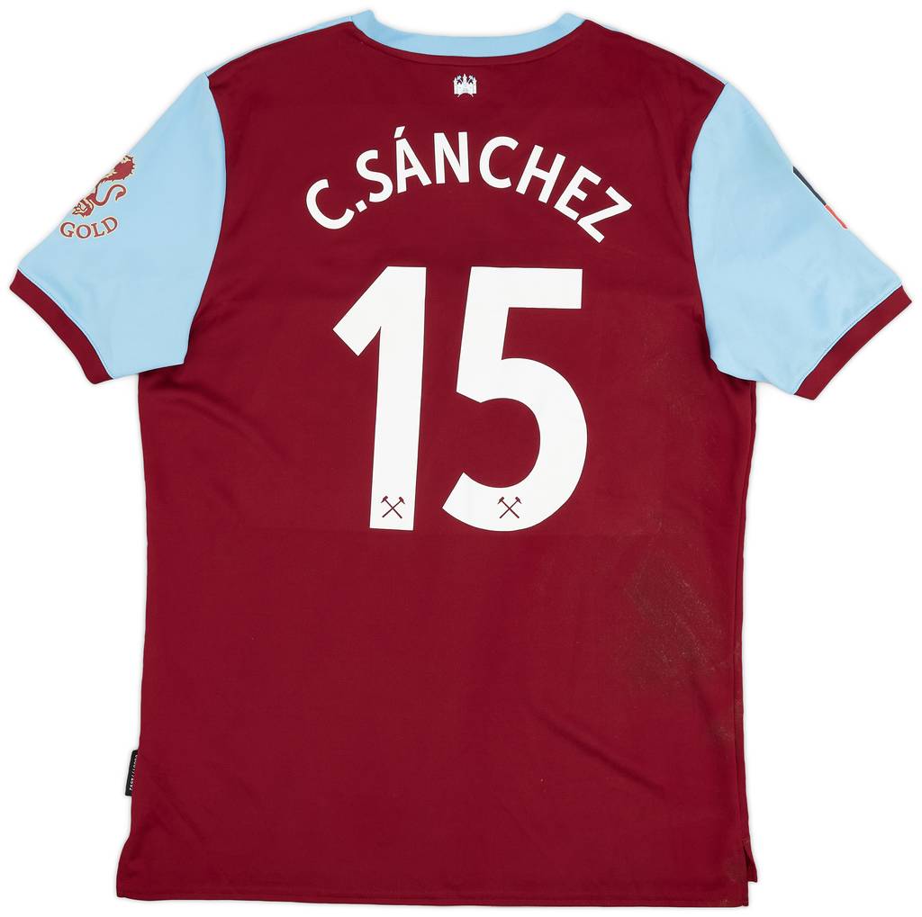 2019-20 West Ham Match Worn FA Cup Home C. Sanchez #15
