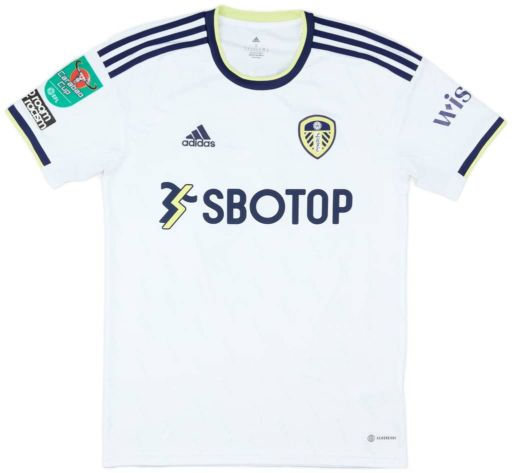 2022-23 Leeds Match Issue Carabao Cup Home Shirt Forshaw #4