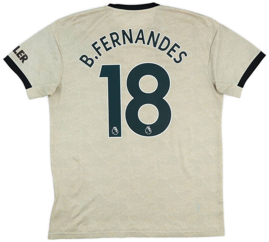 2019-20 Manchester United Away Shirt B.Fernandes #18 - 6/10 - (L)