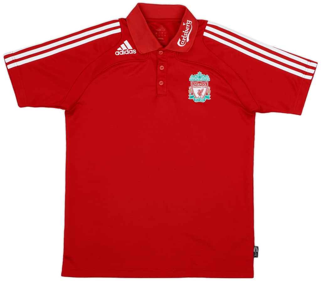 2008-09 Liverpool adidas Polo Shirt - 8/10 - (L)