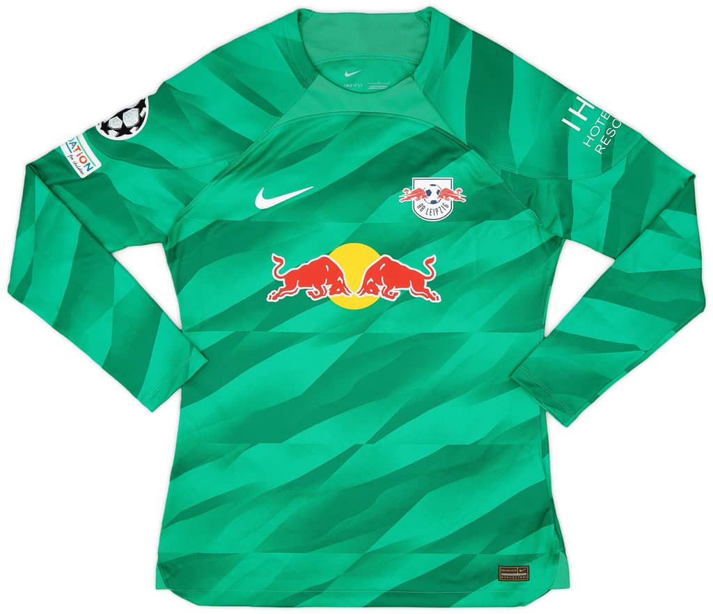 2023-24 RB Leipzig Match Issue Champions League GK Shirt Blaswich #21