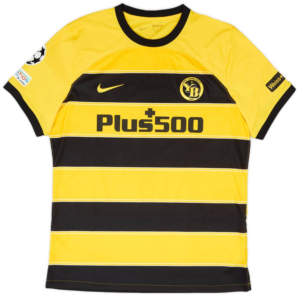 2023-24 Young Boys Match Issue Champions League Home Shirt Amenda #4