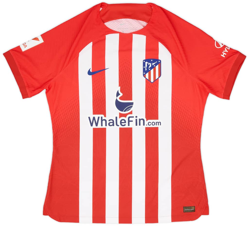 2023-24 Atletico Madrid Match Issue Home Shirt #22 (M. Hermoso) v Man City