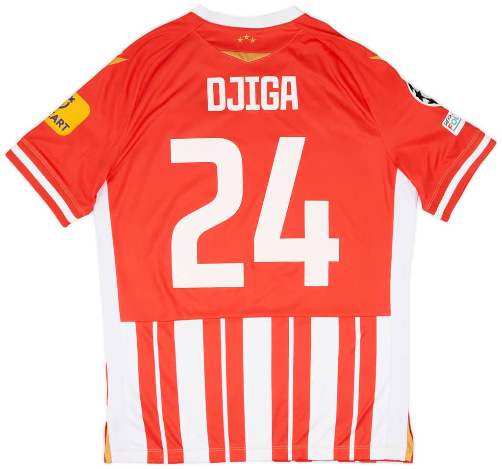 2023-24 Red Star Belgrade Match Issue Champions League Home Shirt Djiga #24