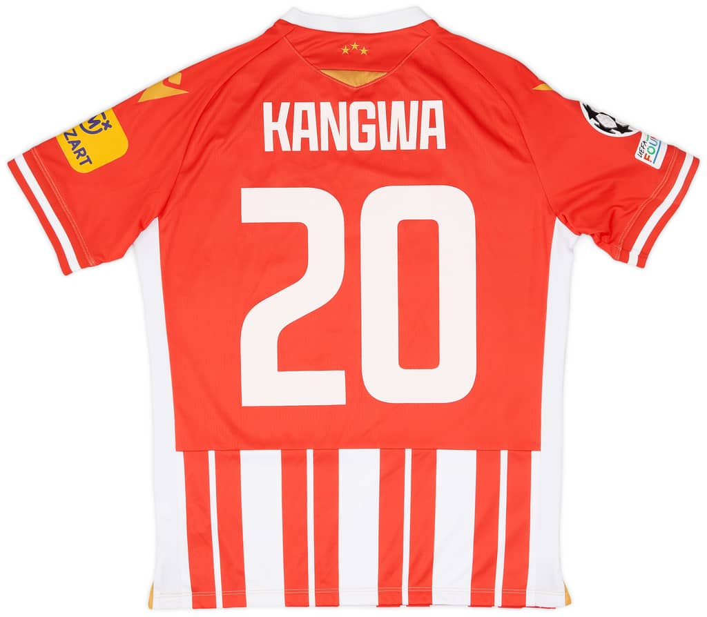 2023-24 Red Star Belgrade Match Issue Champions League Home Shirt Kangwa #20