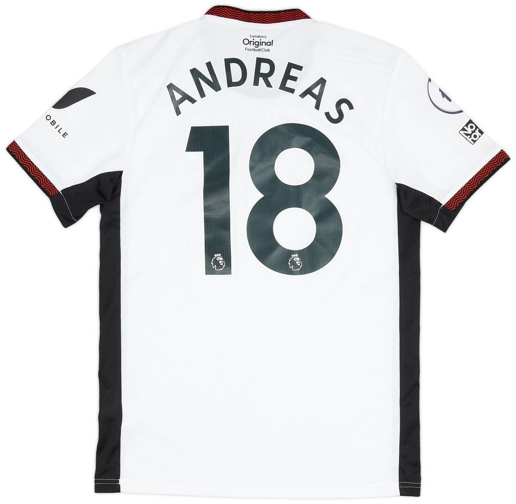 2022-23 Fulham Match Issue Home Shirt Andreas #18