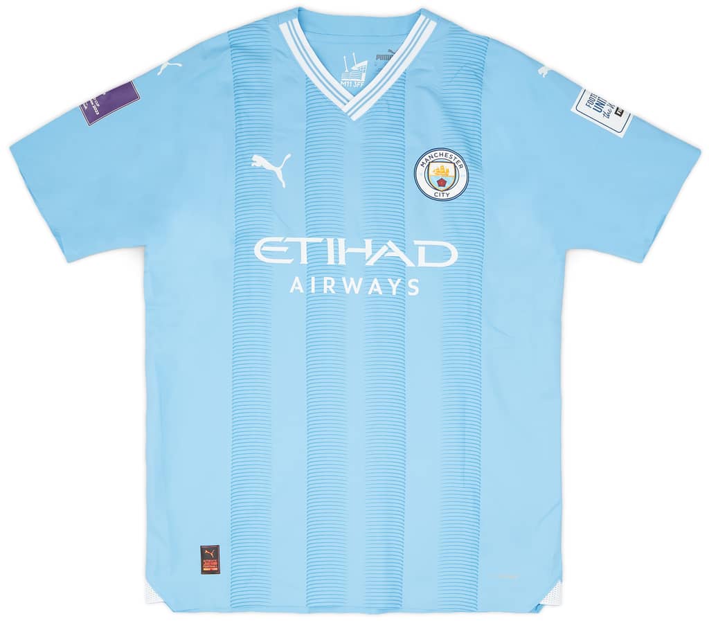 2023-24 Manchester City Match Issue Club World Cup Home Shirt Akanji #25