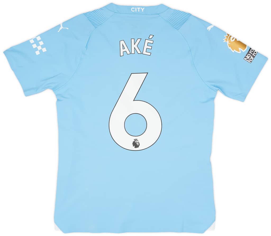 2023-24 Manchester City Match Issue Home Shirt Aké #6