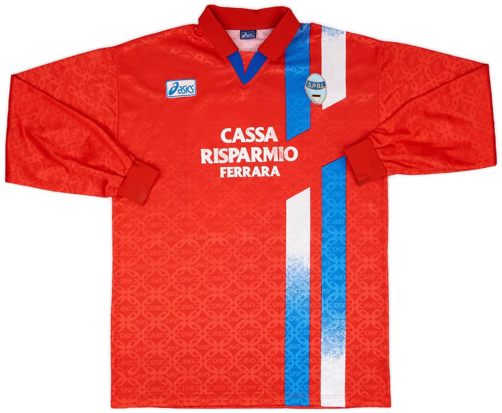 1995-96 SPAL Third L/S Shirt Lambe #9 - 5/10 - (XL)