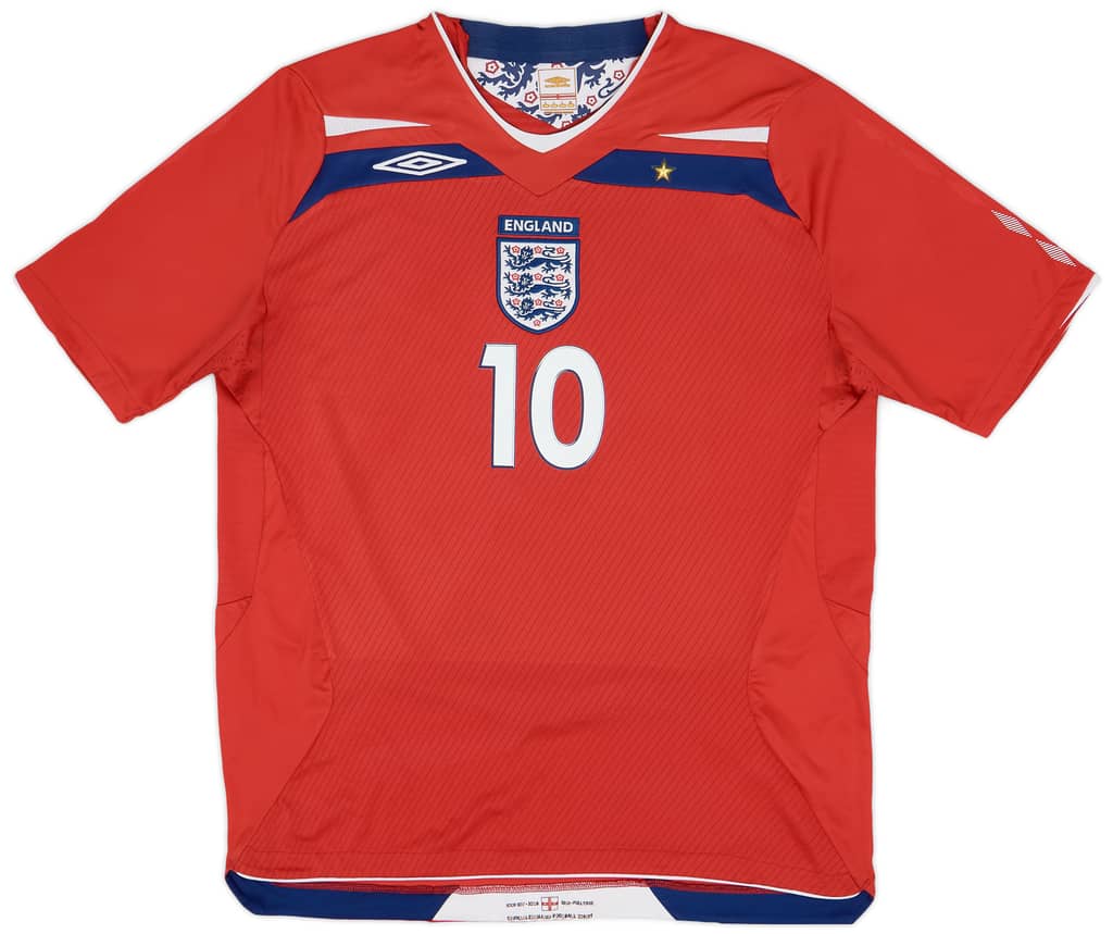 2008-10 England Away Shirt Rooney #9 - 9/10 - (L)