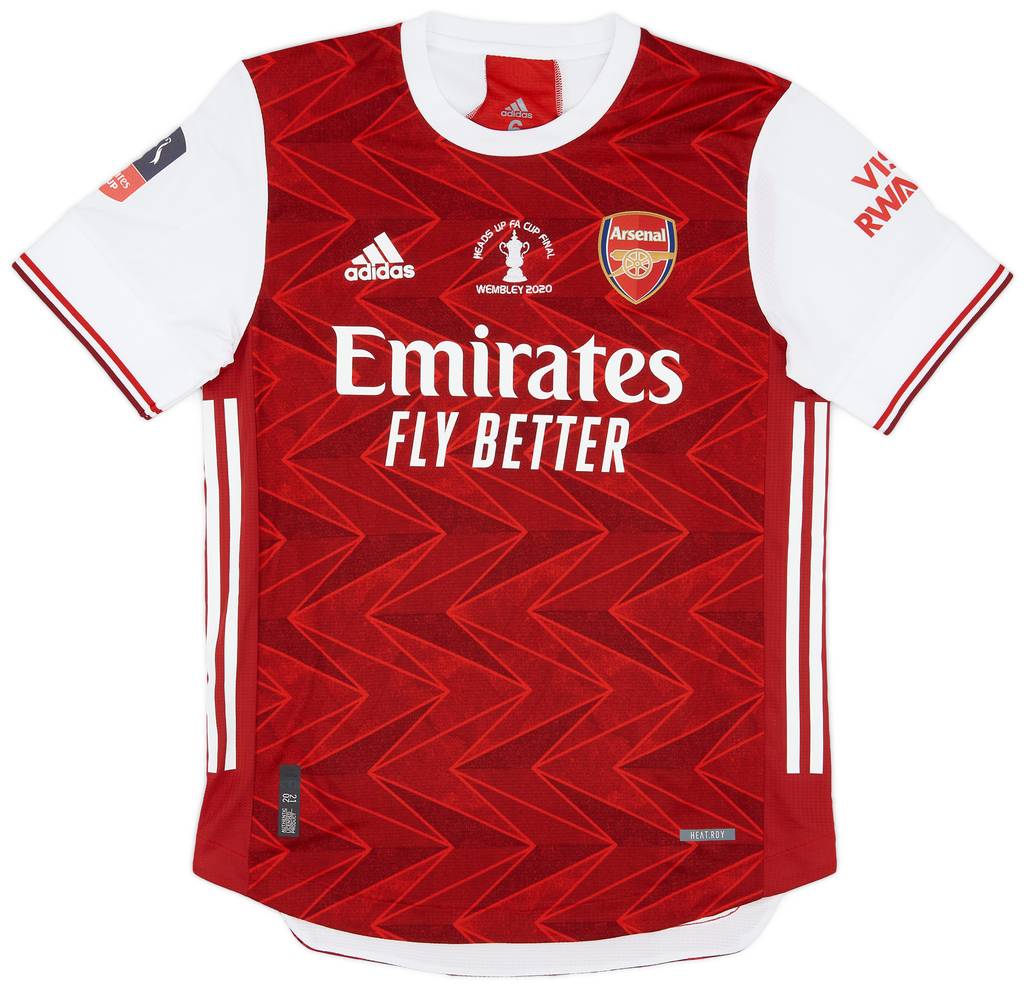 2020 Arsenal Match Issue FA Cup Final Home Shirt Nelson #24