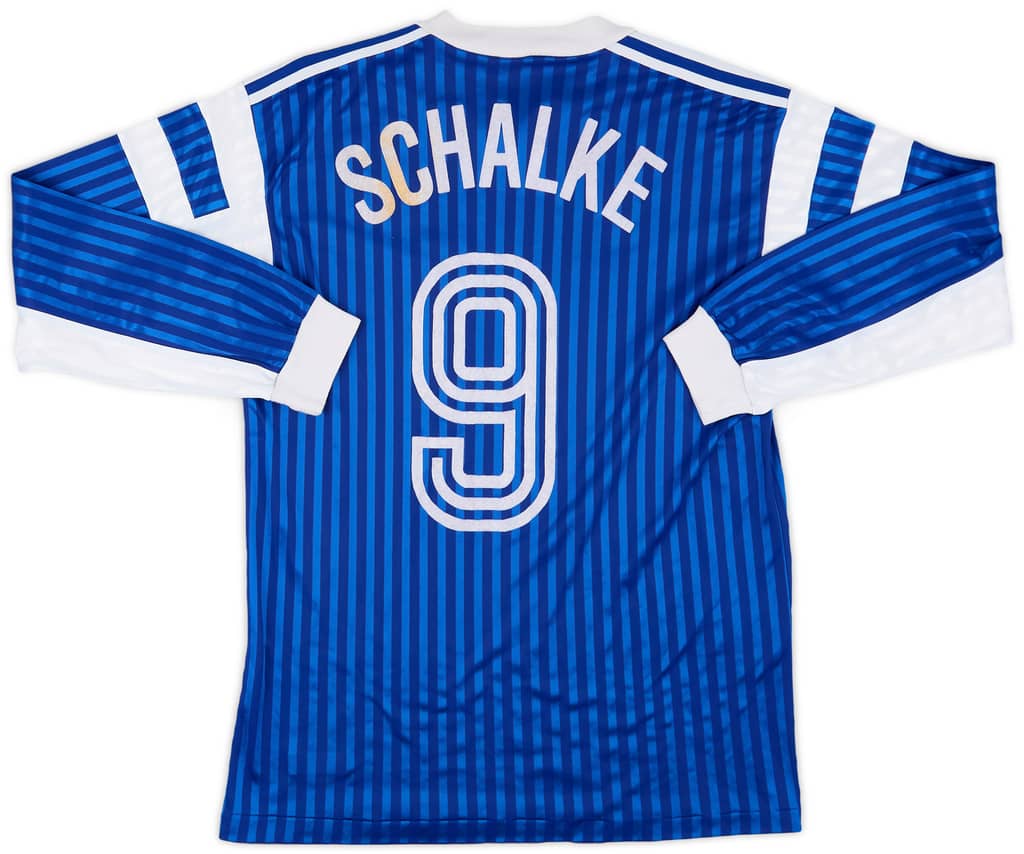 1988-89 Schalke Match Issue Home Shirt #9