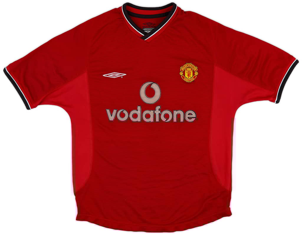 2000-02 Manchester United Home Shirt - 3/10 - (Y)