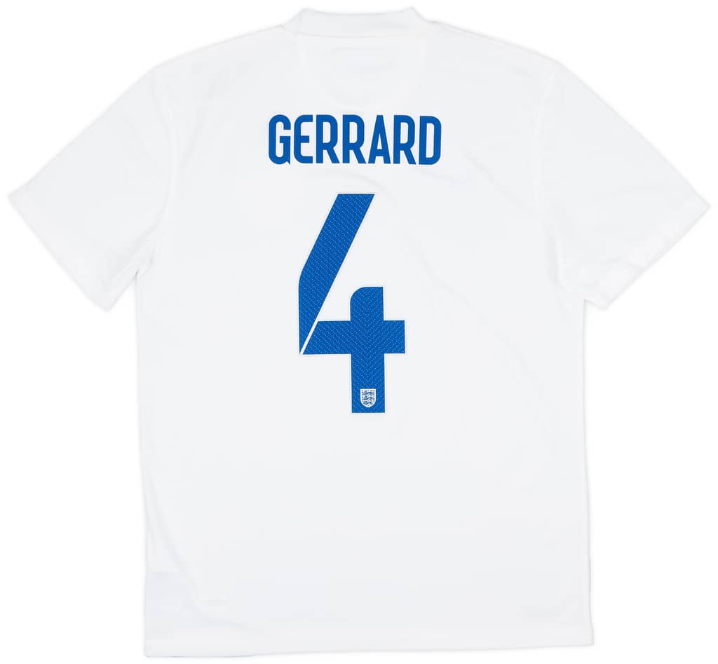 2014-15 England Home Shirt Gerrard #4 (M)