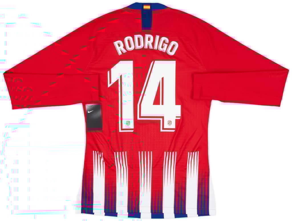 2018-19 Atletico Madrid Player Issue Home L/S Shirt Rodrigo #14 (M)
