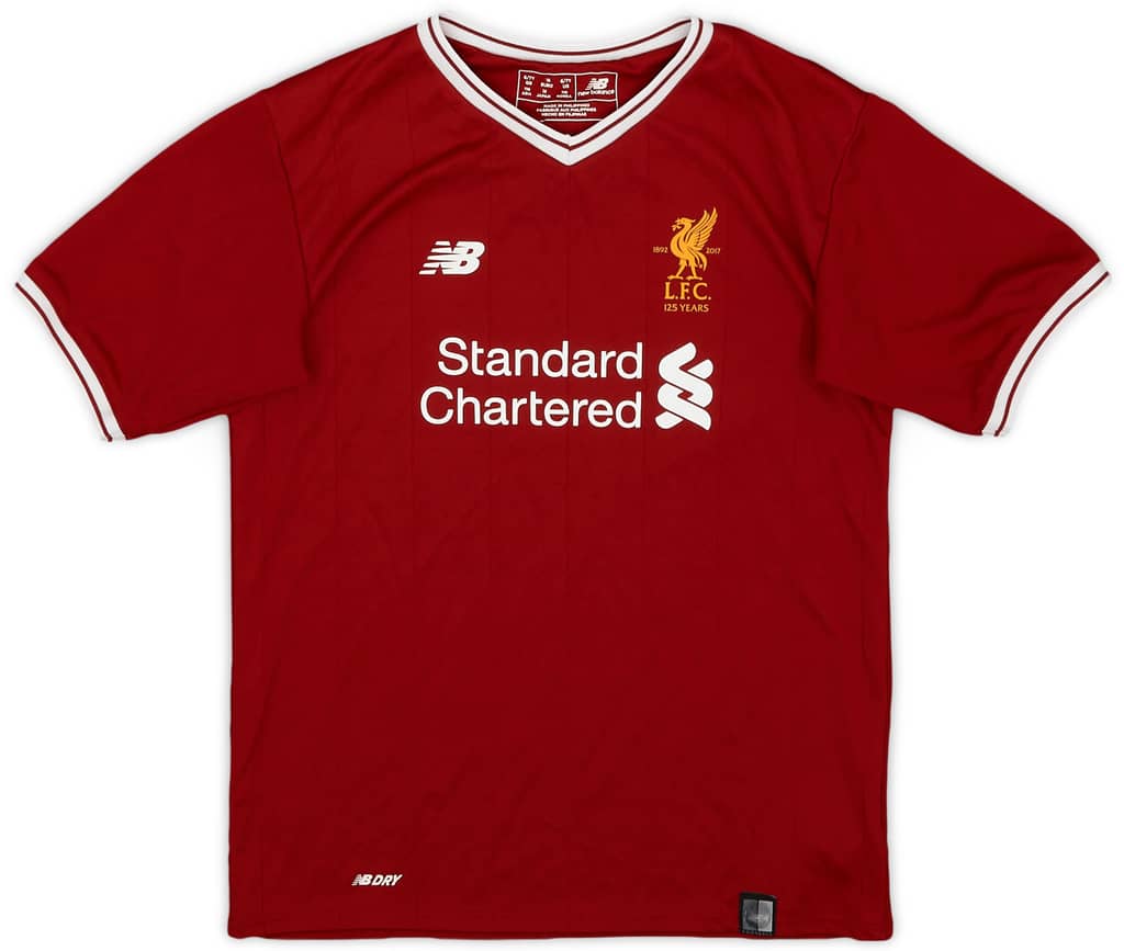 2017-18 Liverpool 125 Years Home Shirt - 8/10 - (6-7 Years)