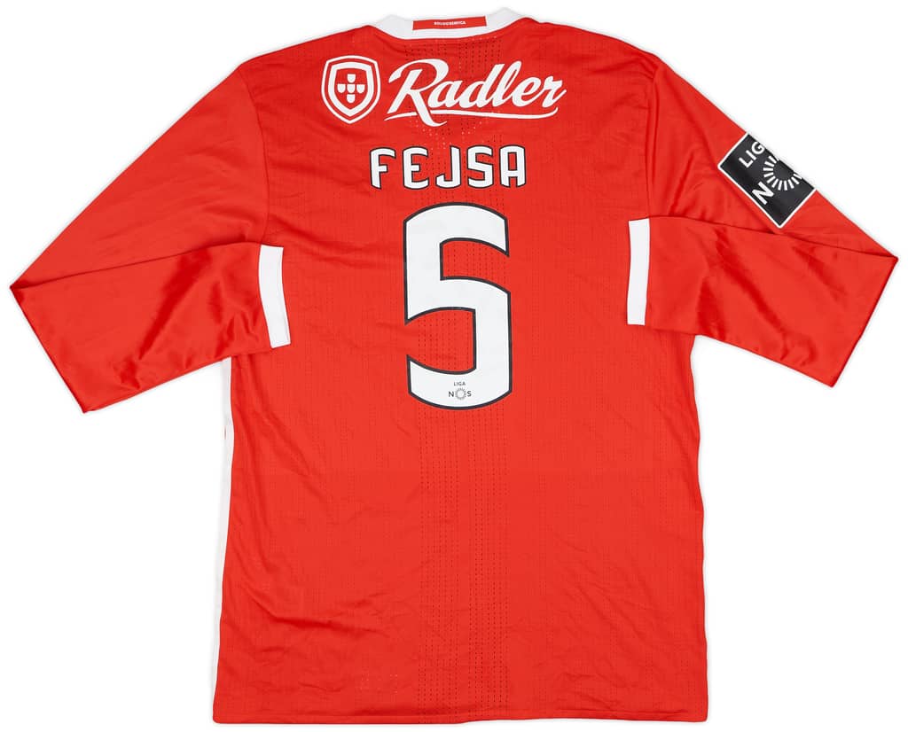 2016-17 Benfica Match Issue Home L/S Shirt Fejsa #5