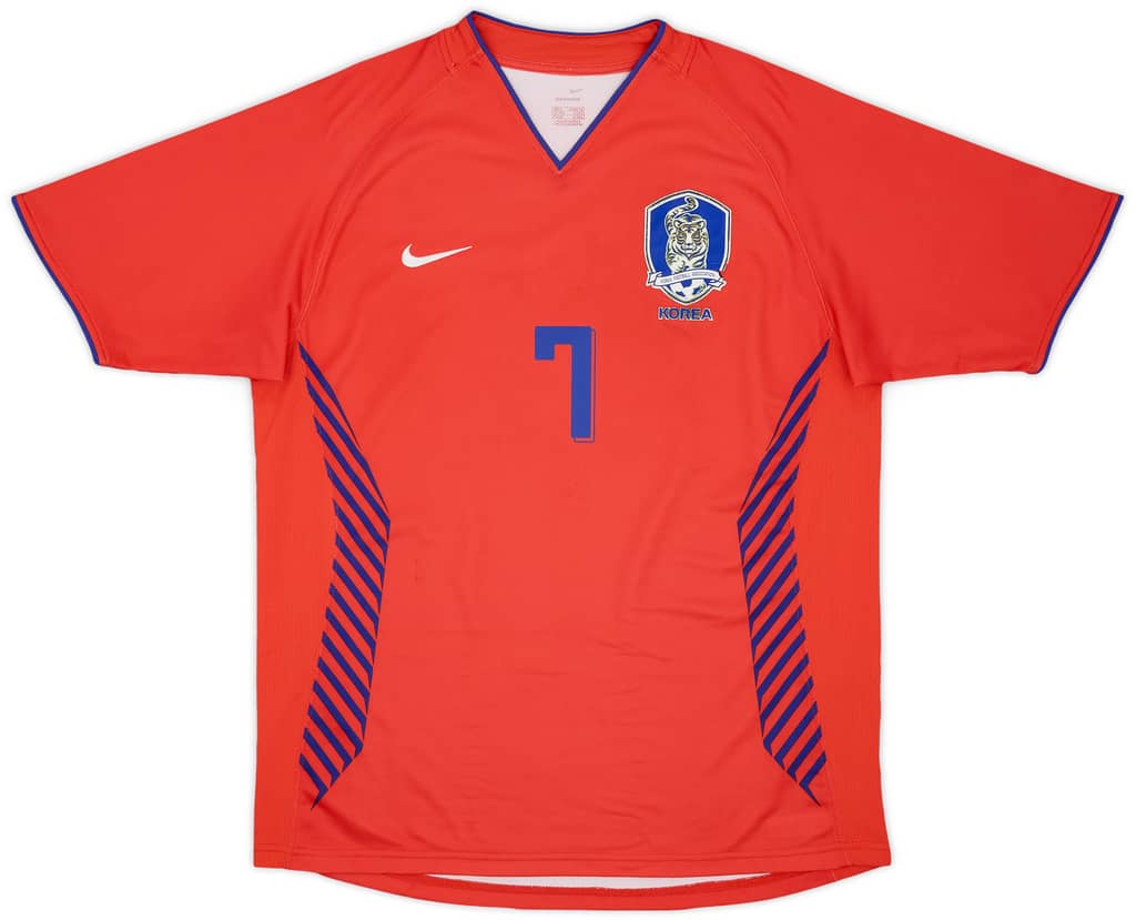 2006-08 South Korea Home Shirt Ji Sung #7 - 8/10 - (L)