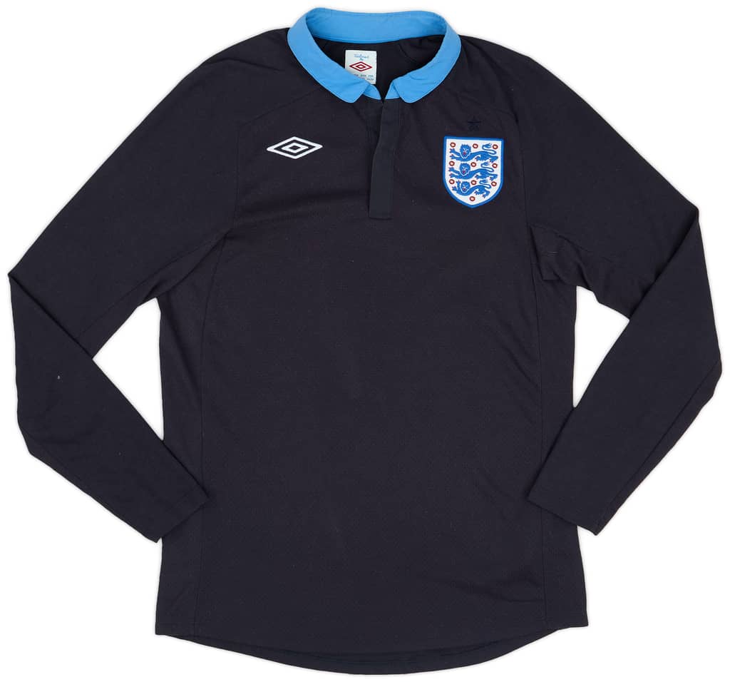 2011-12 England Away L/S Shirt - 8/10 - (M)
