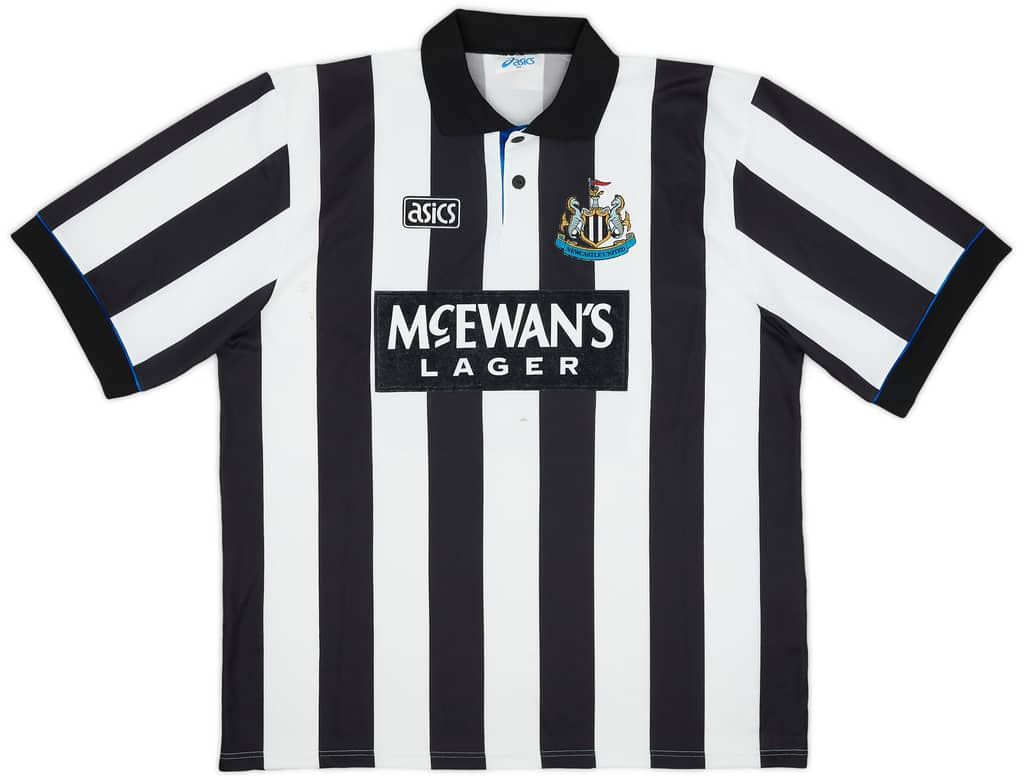 1993-95 Newcastle Home Shirt Cole #9 - 7/10 - (XXL)