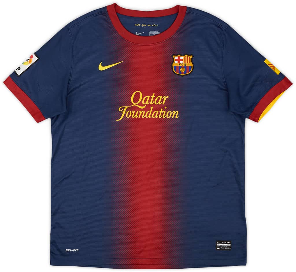 2012-13 Barcelona Home Shirt - 8/10 - (XL.Boys)
