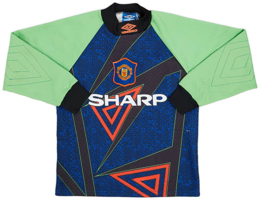 1994-96 Manchester United GK Shirt - 7/10 - (Y)