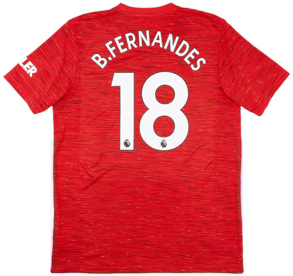 2020-21 Manchester United Home Shirt B.Fernandes #18 - 7/10 - (L)