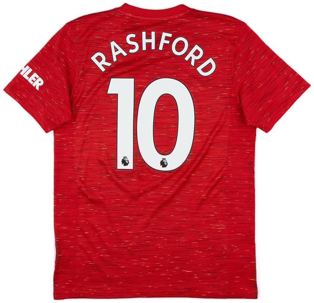 2020-21 Manchester United Home Shirt Rashford #10 - 9/10 - (M)