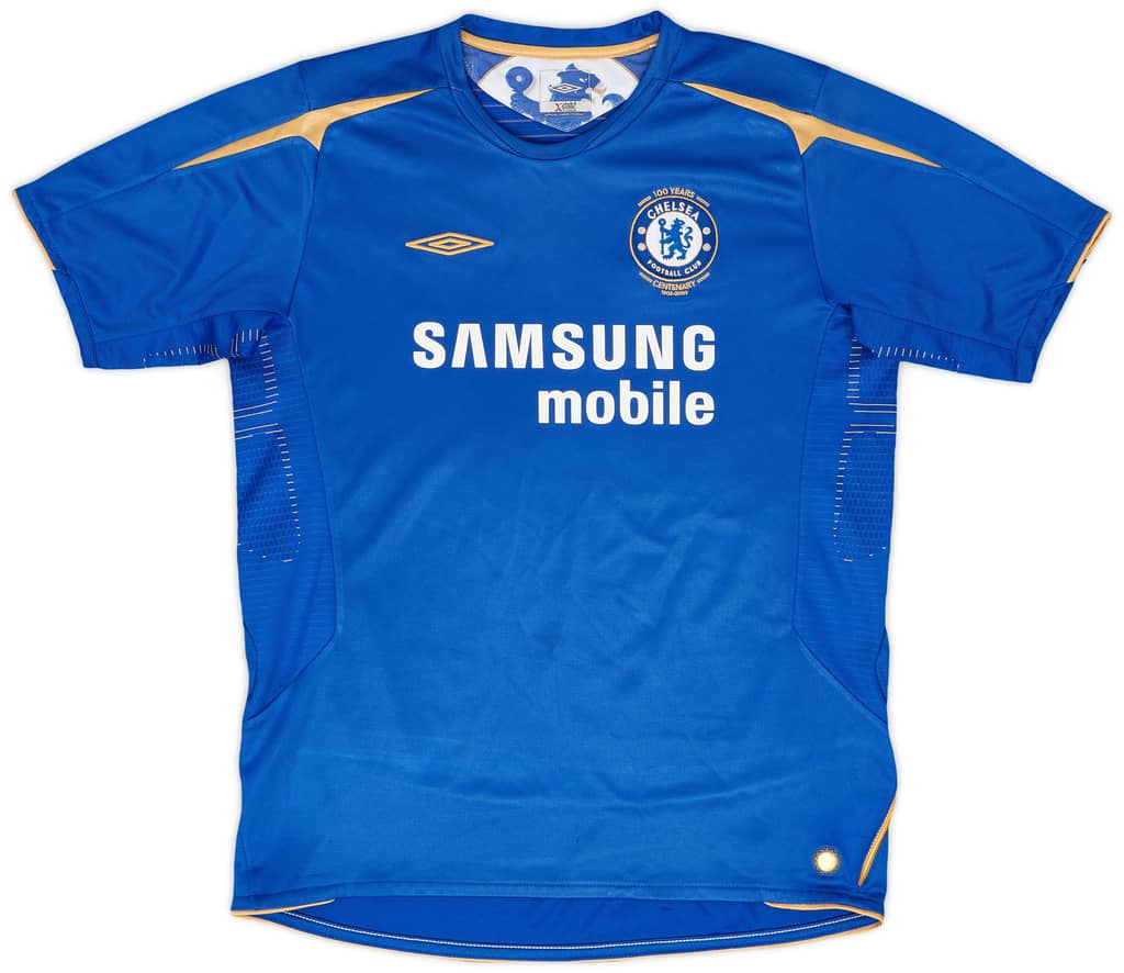 2005-06 Chelsea Centenary Home Shirt - 8/10 - (XL.Boys)