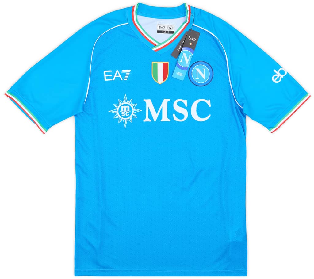 2023-24 Napoli Home Shirt Di Lorenzo #22