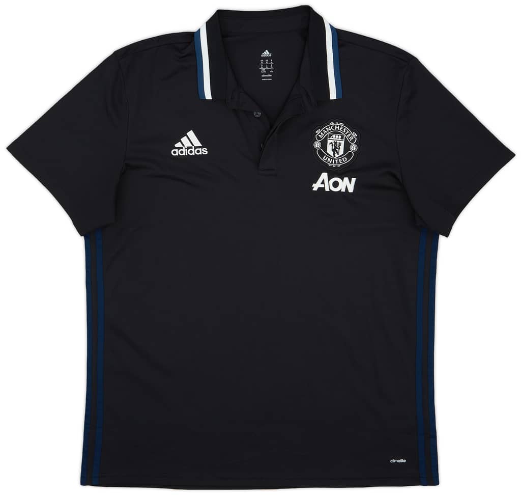2016-17 Manchester United adidas Polo Shirt - 8/10 - (XL)