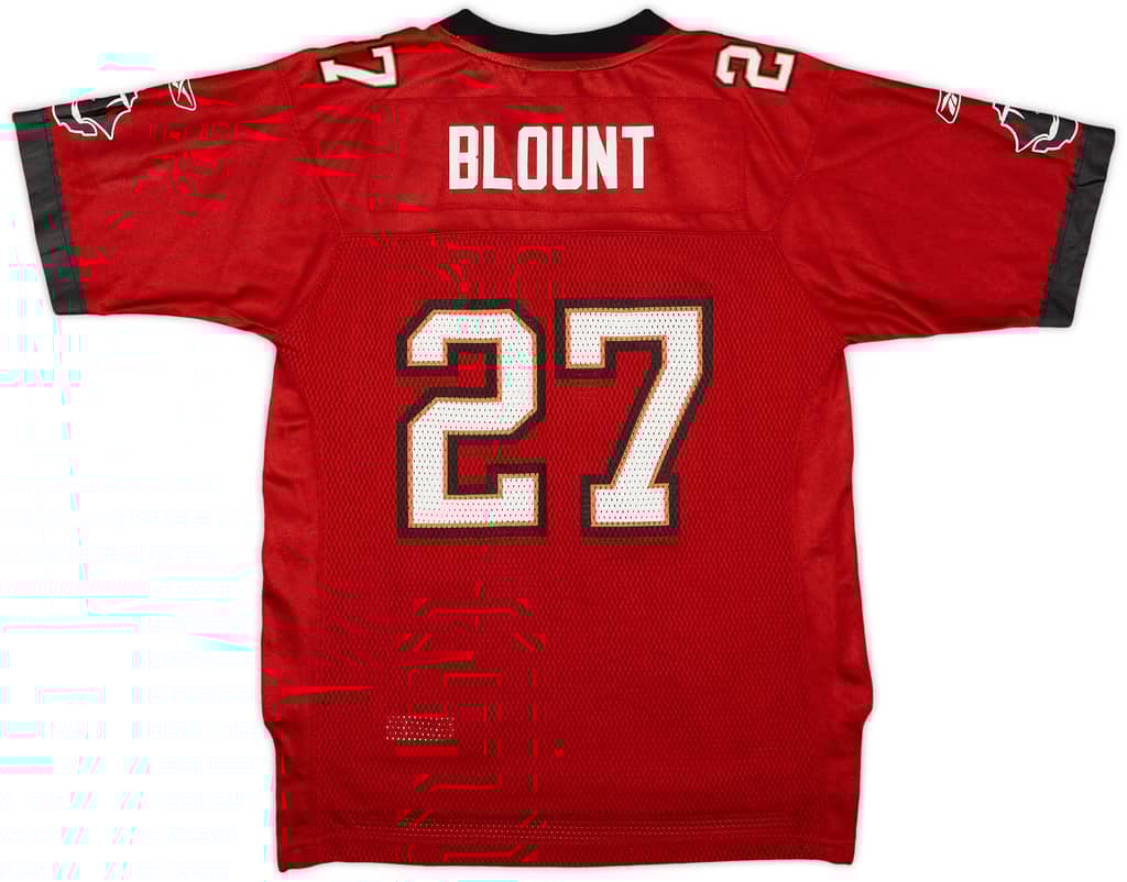 2010-11 Tampa Bay Buccaneers Blount #27 Reebok On Field Home Jersey - 8/10 - (L.Boys)