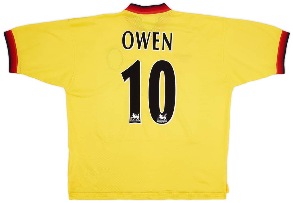 1997-99 Liverpool Away Shirt Owen #10 - 8/10 - (XL)