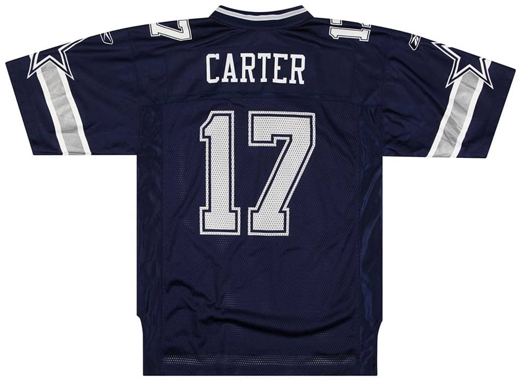 2003 Dallas Cowboys Carter #17 Reebok On Field Jersey (Home) M