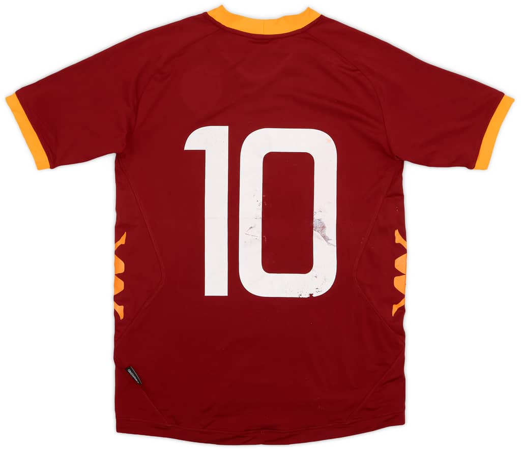 2011-12 Roma Home Shirt #10 - 4/10 - (XL.Boys)