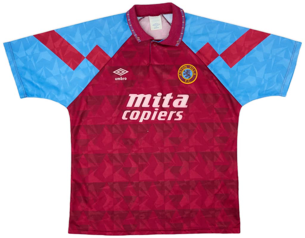1990-92 Aston Villa Home Shirt - 7/10 - (L)