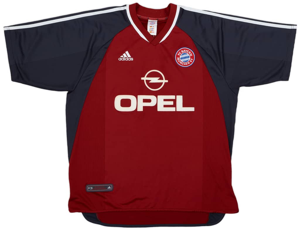 2001-02 Bayern Munich Home Shirt Elber #9 - 6/10 - (XL)
