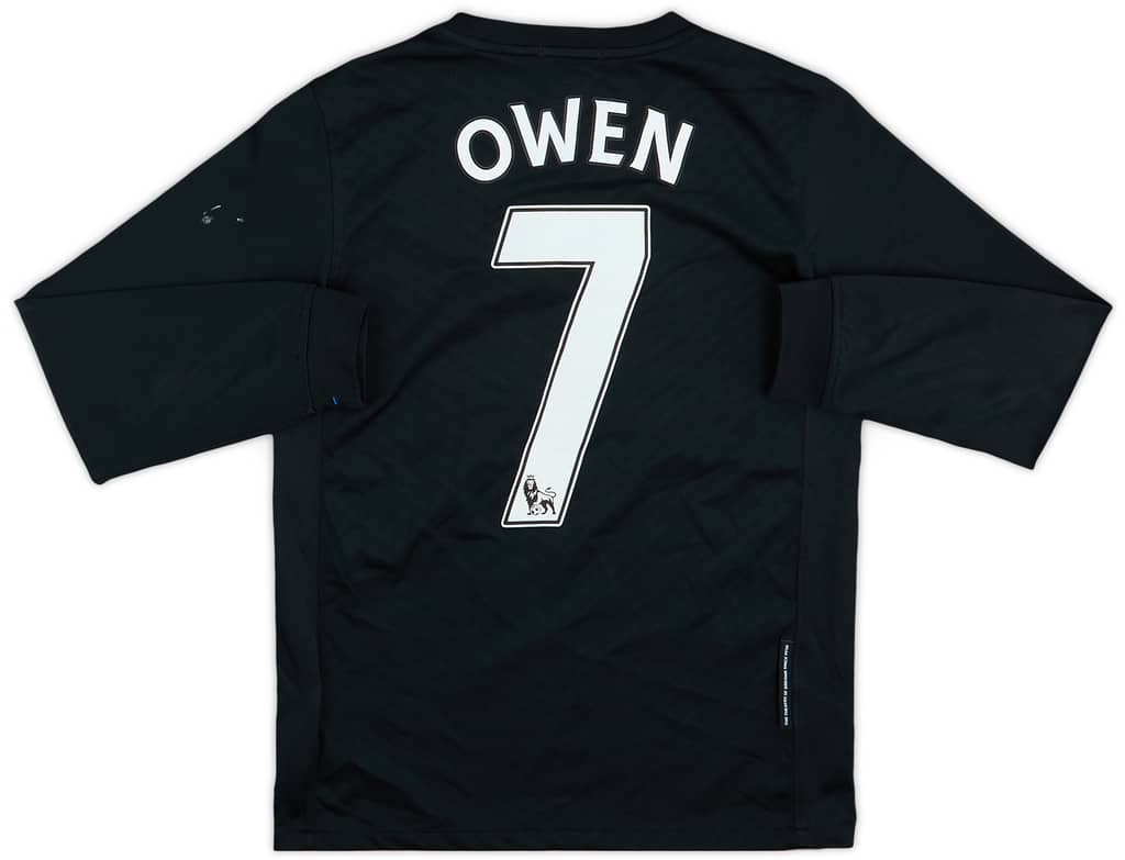 2009-10 Manchester United Away L/S Shirt Owen #7 - 6/10 - (M.Boys)