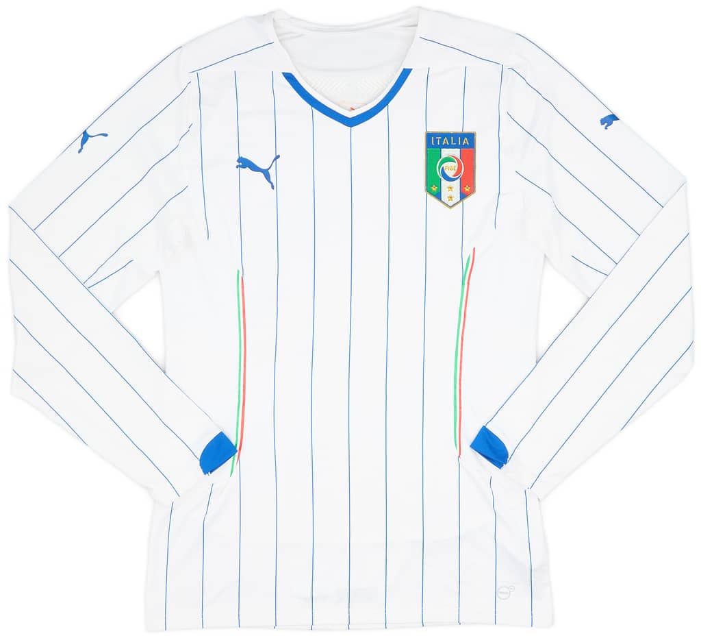 2014-15 Italy Player Issue Away L/S Shirt - 9/10 - (M)
