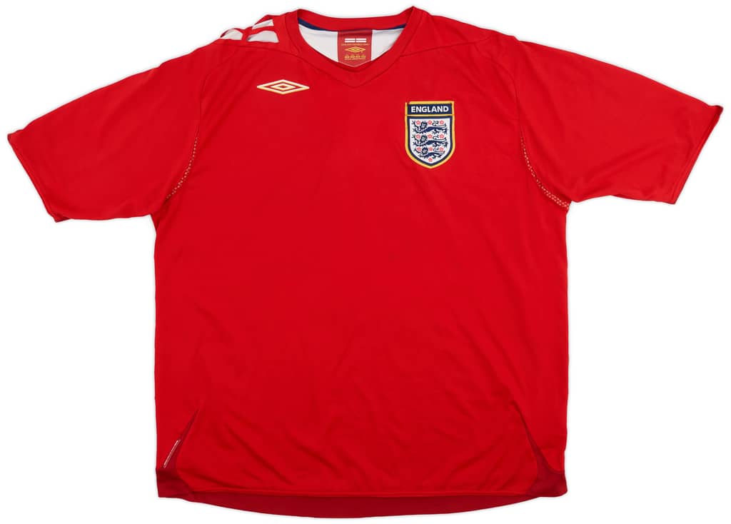 2006-08 England Away Shirt - 5/10 - (XXL)
