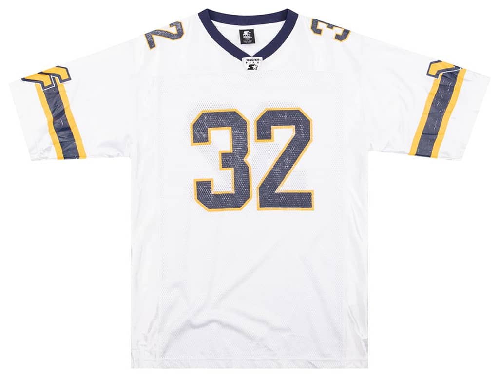 1990s West Virginia Mountaineers #32 Starter Jersey (Away) M