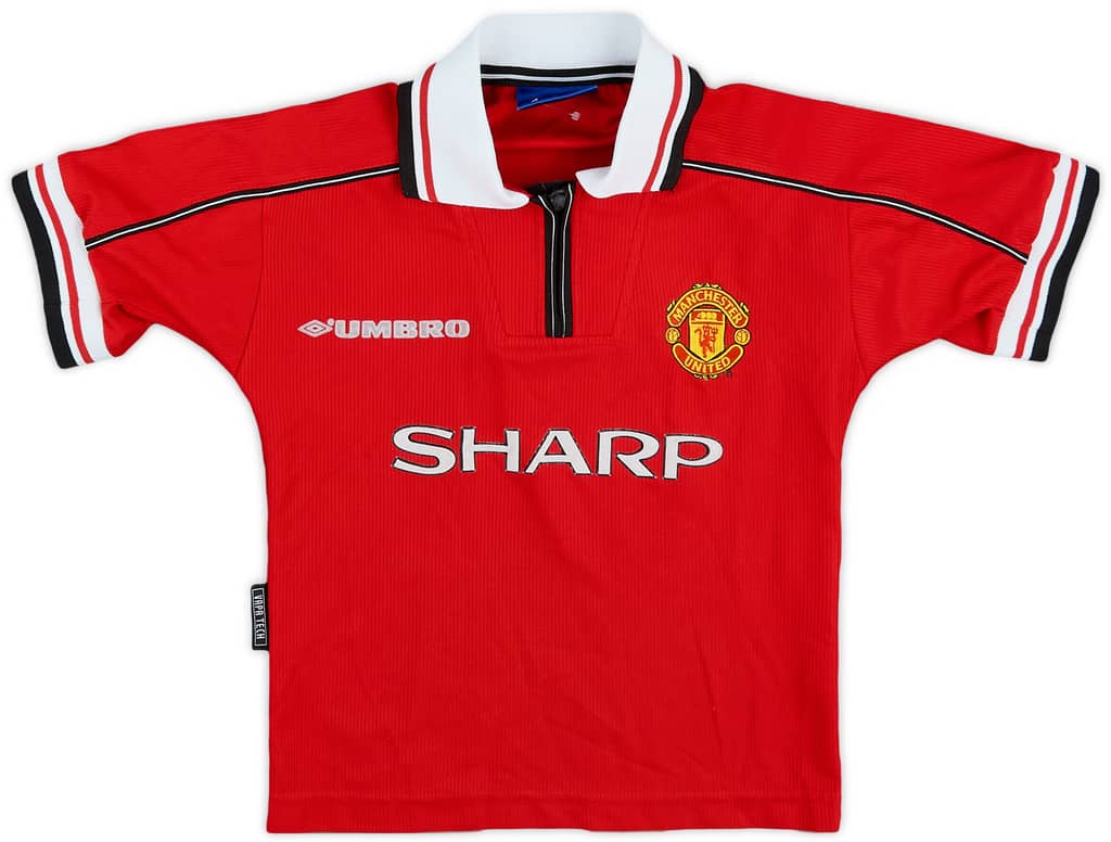 1998-00 Manchester United Home Shirt - 7/10 - (7-8 Years)