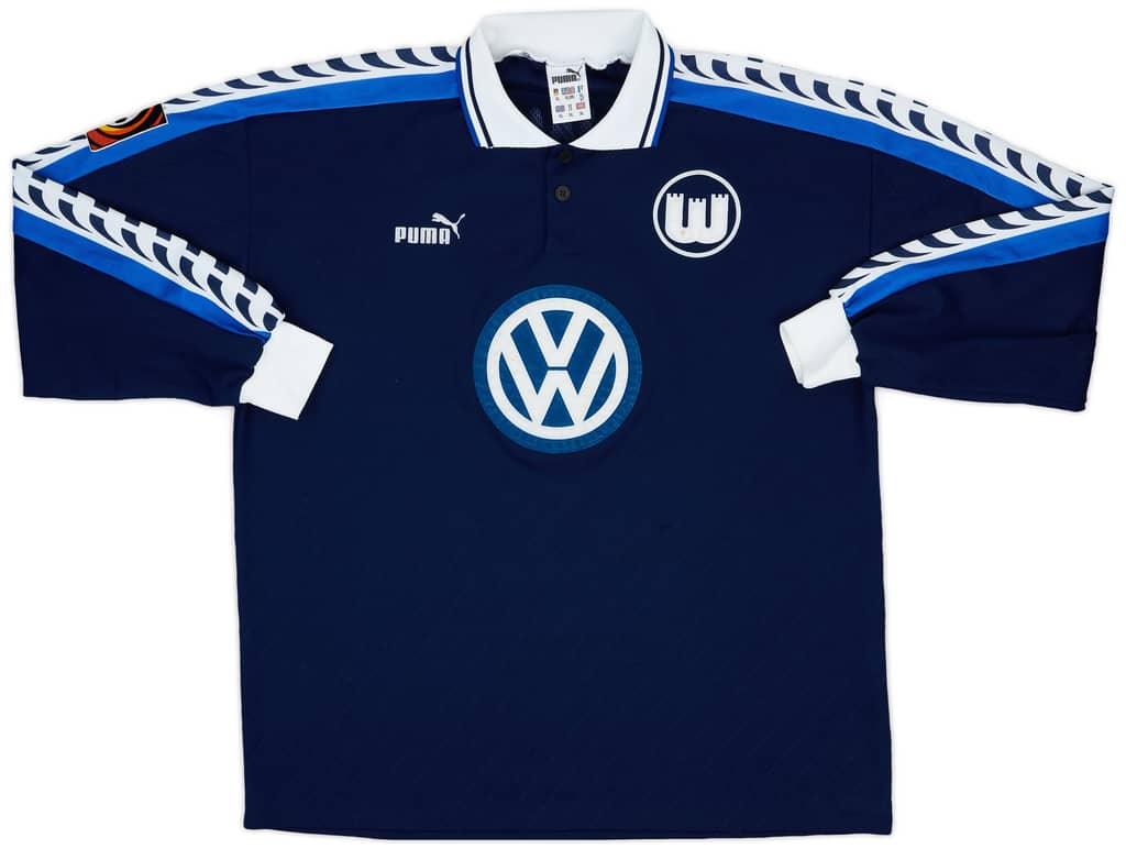 1997-98 Wolfsburg Match Issue L/S Shirt Ballwanz #8